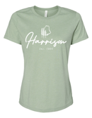 Image 3 of Harrison 1805 Ladies Relaxed Crew T-Shirt