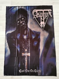 Image 1 of ASPHYX - Last one on earth Flag (cloth poster Banner tapestry) Death metal