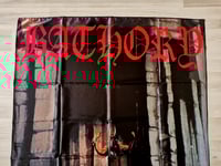 Image 2 of BATHORY - Under the sign of the black mark Flag (cloth poster Banner tapestry) Quorthon Black  metal