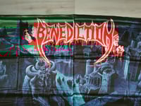 Image 2 of BENEDICTION - Transcend the rubicon Flag 3' x 3' (cloth poster Banner tapestry) Death metal