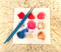 Square Glass Watercolor Palette