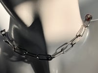 Image 3 of Harmony  healing necklace | Amethyst + paper clip  | gift | February birthstone