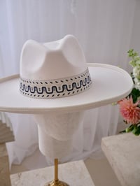 Image 2 of Vanilla Fedora Hat