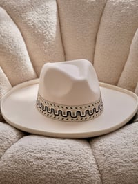 Image 3 of Vanilla Fedora Hat