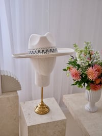 Image 1 of Vanilla Fedora Hat