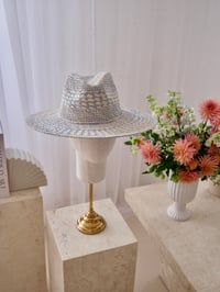 Image 2 of Lavender Raffia Hat