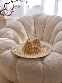 Image 1 of Caramel Raffia Hat