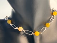 Image 3 of Stainless & Stone Harmony |Orange Agate + paper clip | gift | Orange chakra