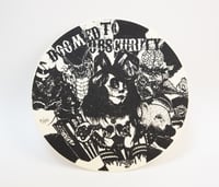 Image 2 of Doomed To Obscurity 7inch Vinyl Record w/ Silkscreen Cover, Mini Screenprints, and Slipmat