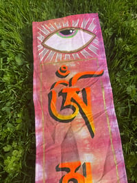 Image 3 of Tie-Dye UV mantra wall hanging 