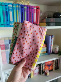 Image 1 of Heather Ross strawberry field - Wee Travel Pal supply organizer 