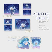 Image 1 of [Genshin] Furina & NeuviFuri Acrylic Blocks