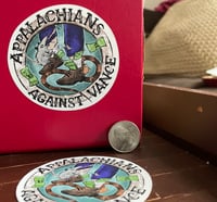 "Appalachians Against Vance" Sticker — Small