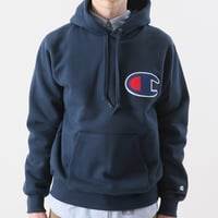 Image 1 of CHAMPION JAPAN EXCLUSIVE ACTION STYLE HOODIE (NAVY)