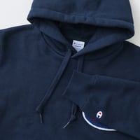 Image 3 of CHAMPION JAPAN EXCLUSIVE ACTION STYLE HOODIE (NAVY)
