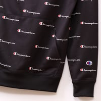 Image 3 of CHAMPION JAPAN EXCLUSIVE TRAINING HOODED PULLOVER  (BLACK)