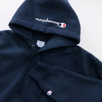 Image 3 of CHAMPION JAPAN EXCLUSIVE ACTION STYLE HOODIE TT (NAVY)