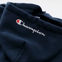 Image 4 of CHAMPION JAPAN EXCLUSIVE ACTION STYLE HOODIE TT (NAVY)