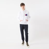 Image 5 of CHAMPION JAPAN EXCLUSIVE ACTION STYLE HOODIE (WHITE)