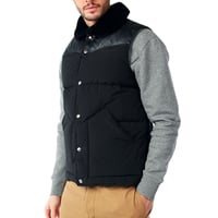 Image 3 of PENFIELD ROCK WOOL LEATHER VEST (BLACK)