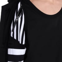 Image 2 of Y-3 REVERSE STRIPE BLAZER (BLACK)