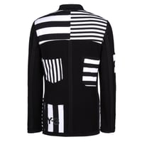 Image 3 of Y-3 REVERSE STRIPE BLAZER (BLACK)