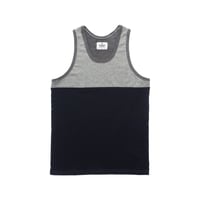 Image 1 of REIGNING CHAMP HB JERSEY / DIAG JERSEY TANK TOP (NAVY / HGREY)