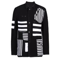 Image 5 of Y-3 REVERSE STRIPE BLAZER (BLACK)