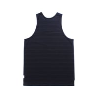 Image 2 of REIGNING CHAMP STRIPE TERRY REVERSE TANK (NAVY / WHITE)