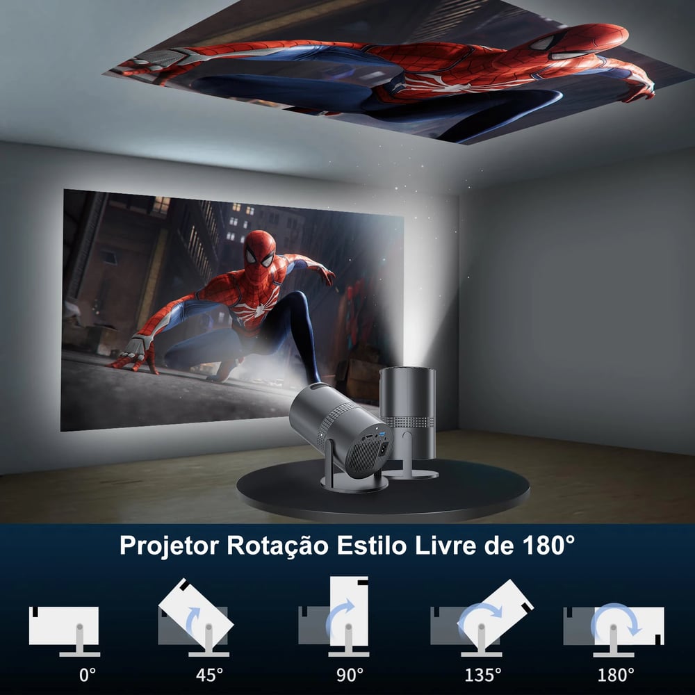 MSL Mini Projector with Android 11, WiFi, Bluetooth, and 1080P Home Theater