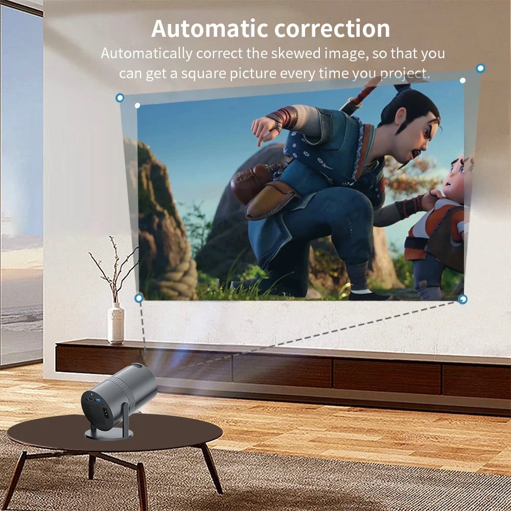 MSL Mini Projector with Android 11, WiFi, Bluetooth, and 1080P Home Theater
