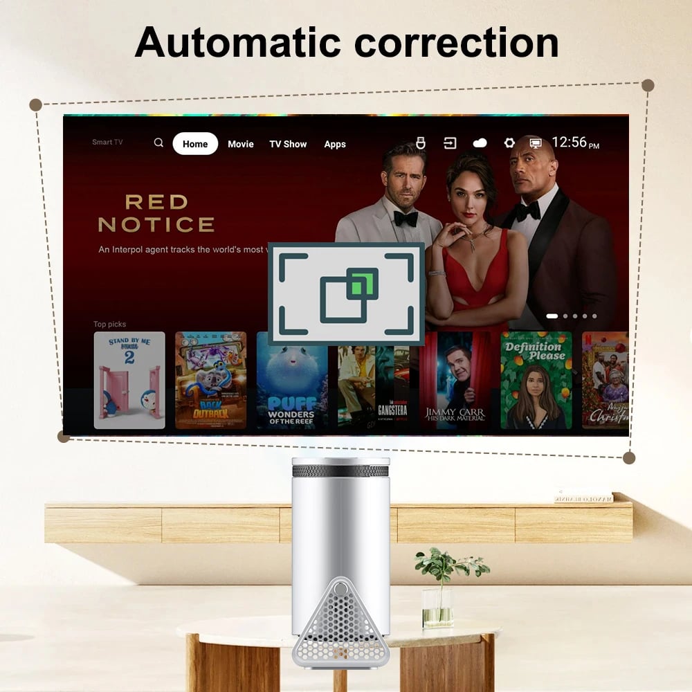 MSL Projector Android 11 720P 4K WiFi 5G Home Cinema with 200Ansi Brightness