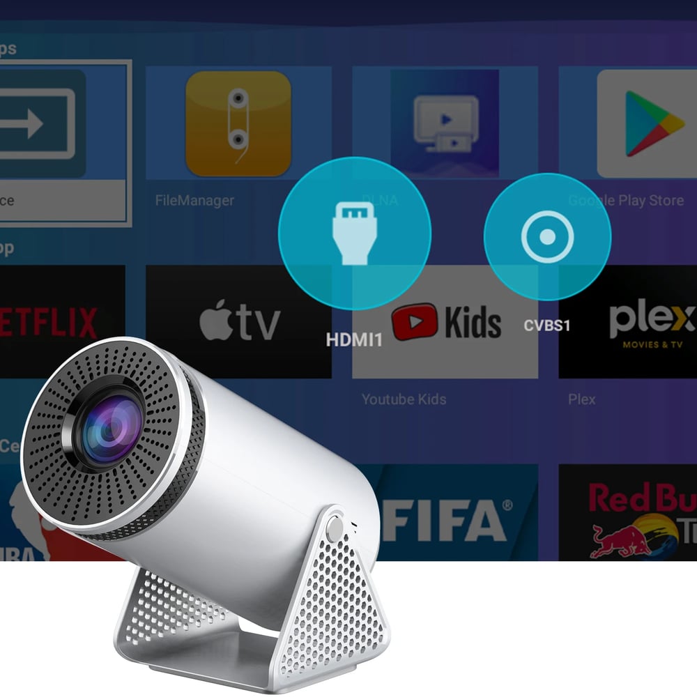 MSL Projector Android 11 720P 4K WiFi 5G Home Cinema with 200Ansi Brightness