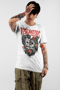 The Resignators Lovers Skull White T-Shirt