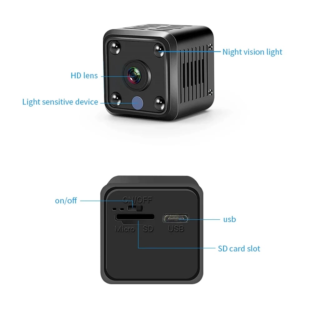 MSL 1080P HD Smart Life Wireless WiFi Mini Camera with Night Vision and Battery
