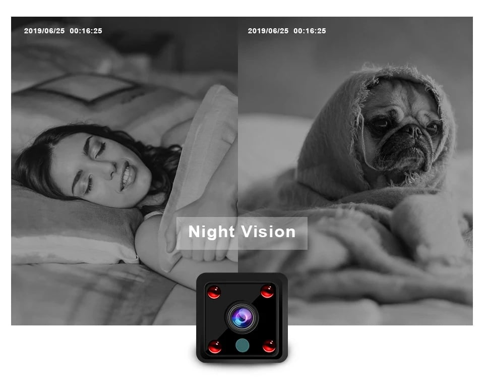 MSL 1080P HD Smart Life Wireless WiFi Mini Camera with Night Vision and Battery