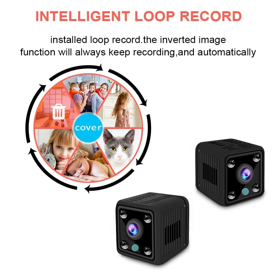 MSL 1080P HD Smart Life Wireless WiFi Mini Camera with Night Vision and Battery
