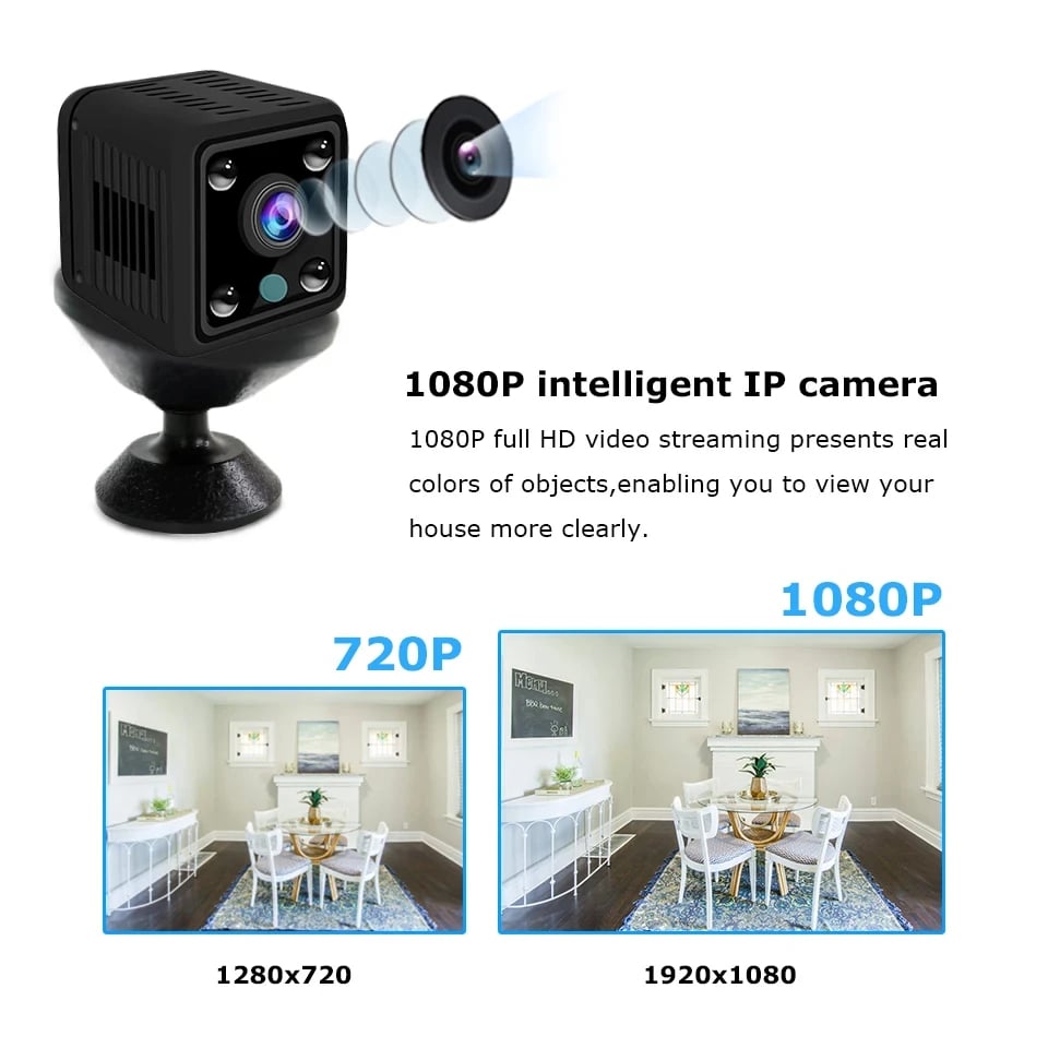 MSL 1080P HD Smart Life Wireless WiFi Mini Camera with Night Vision and Battery