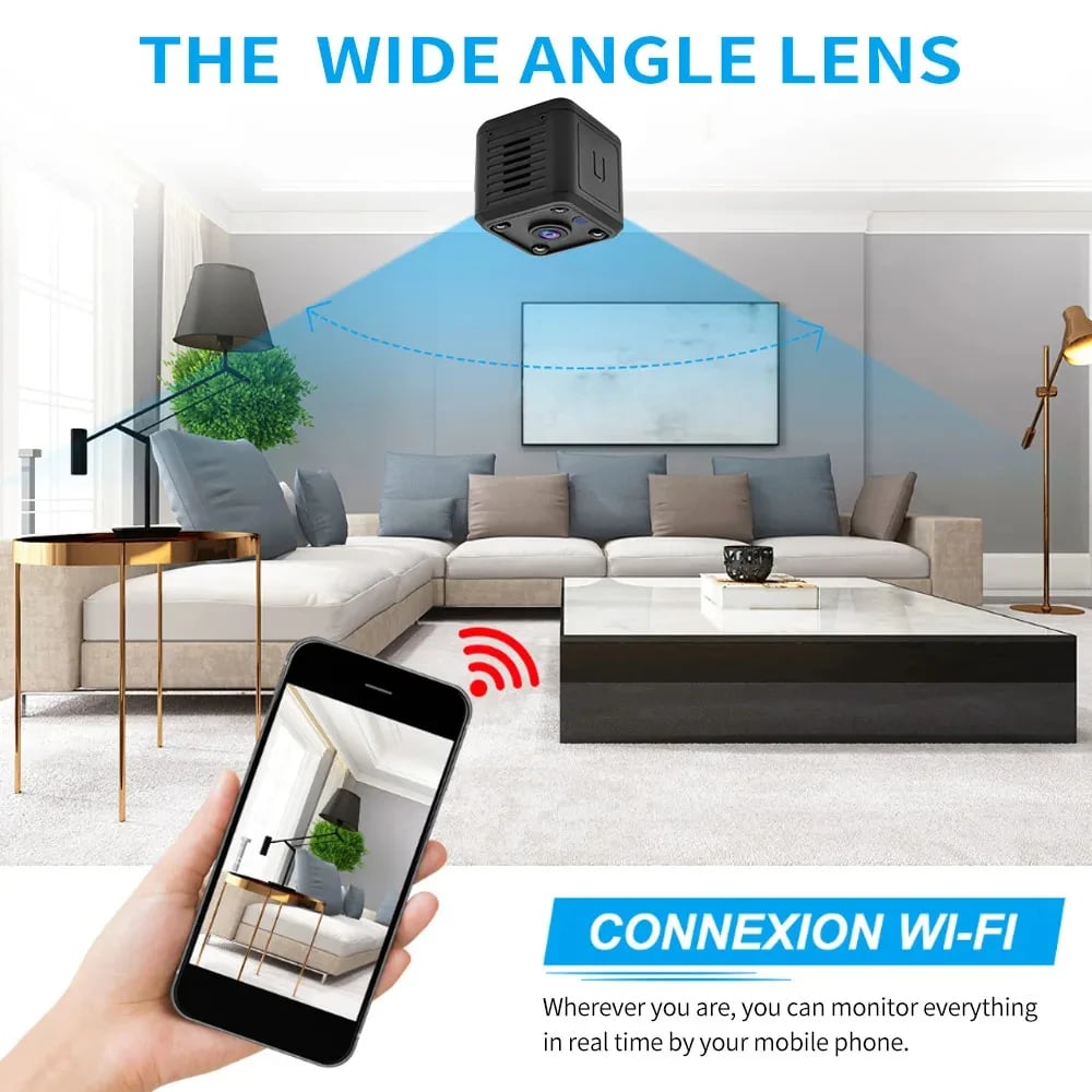 MSL 1080P HD Smart Life Wireless WiFi Mini Camera with Night Vision and Battery