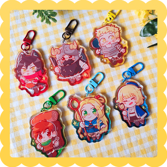 Image of dungeon meshi ✨ epoxy acrylic charm