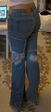 Image 11 of 00s patchwork jeans