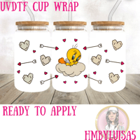 Tweety Love UVDTF cup wrap