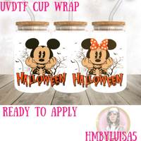 Mickey x Minnie Halloween UVDTF cup wrap