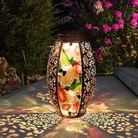 Solar Lanterns Outdoor Light - Solar Powered LED Hummingbird Glass