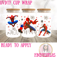 Spider-Man UVDTF cup wrap