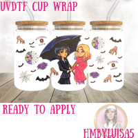 Wednesday Addams UVDTF cup wrap 