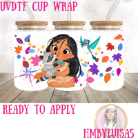 Baby Pocahontas UVDTF cup wrap