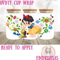 Snowwhite Kisses UVDTF cup wrap