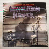 Image 1 of DEMOLITION HAMMER - Epidemic of violence Flag 3' x 3' (cloth poster Banner tapestry) Thrash metal