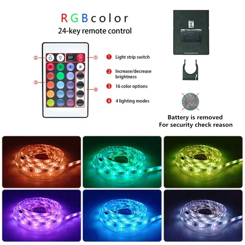 MSL USB LED Strip Lights APP Control Color Changing RGB Flexible Room Decoration